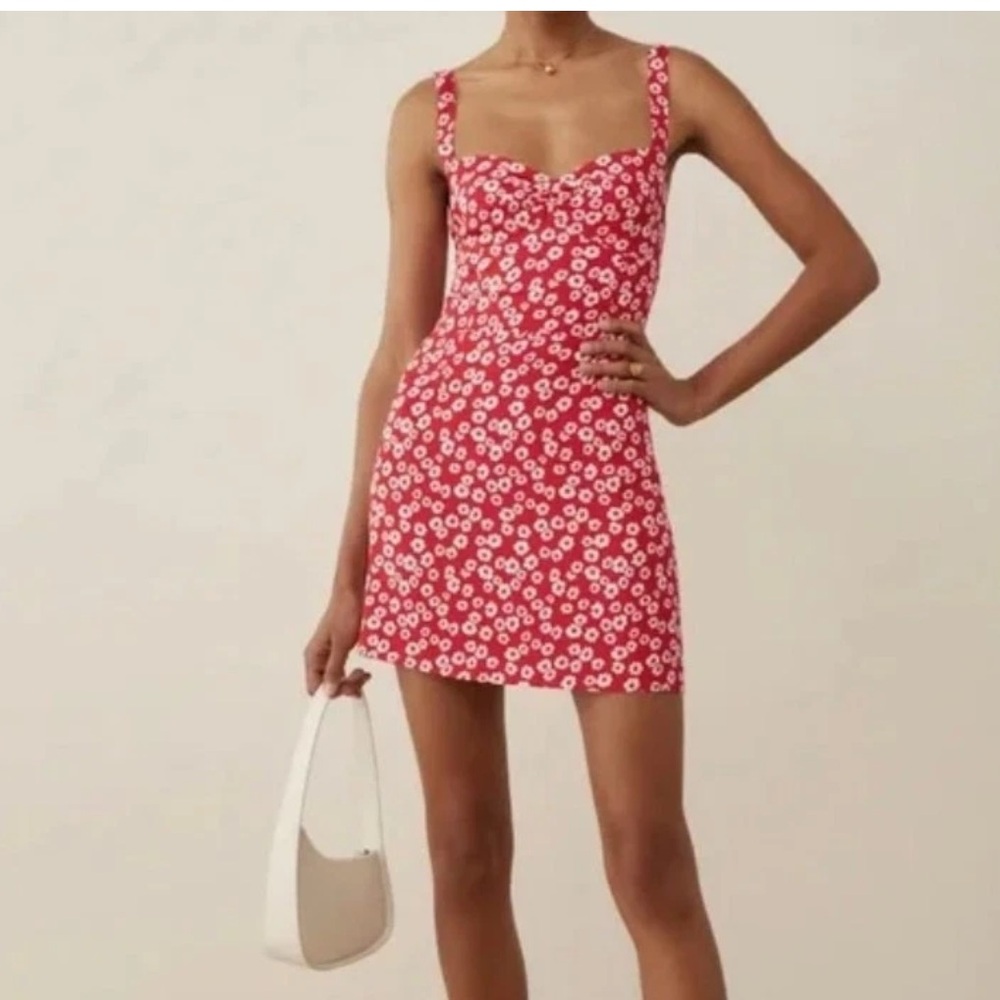 Reformation Baldwin Dress Jenna Daisy Floral Size 12